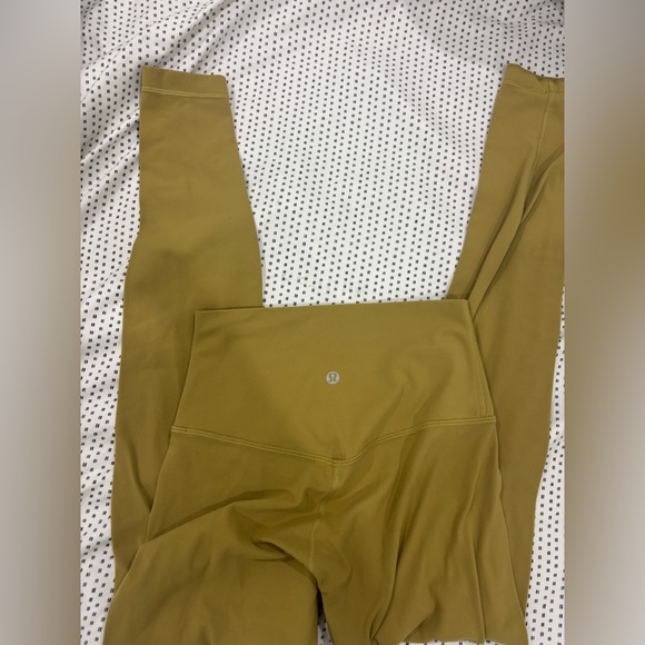 Mustard yellow lululemon size 4 leggings - Picture 2 of 4